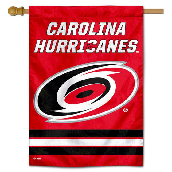 WinCraft Carolina Hurricanes Double Sided Banner House Flag - Sports Collectibles, Sports Memorabilia, Sports Fan Shop, Sports Gifts