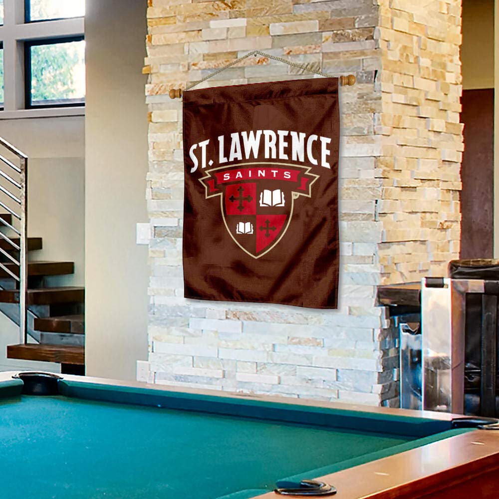 College Flags & Banners Co. St. Lawrence Saints House Flag and Wood Banner Pole Set - Sports Collectibles, Sports Memorabilia, Sports Fan Shop, Sports Gifts