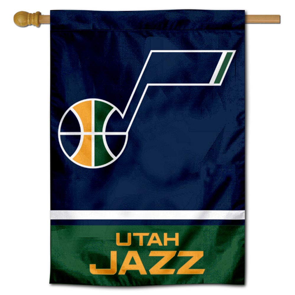 WinCraft Utah Jazz Double Sided House Banner Flag - Sports Collectibles, Sports Memorabilia, Sports Fan Shop, Sports Gifts