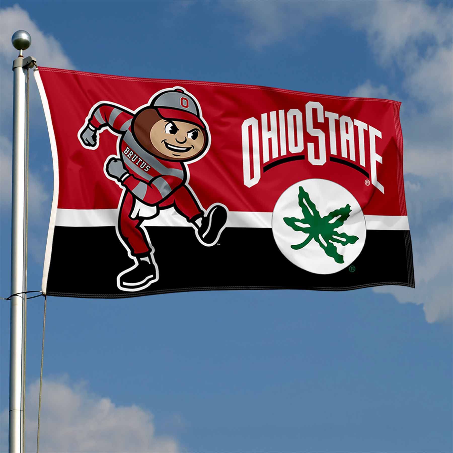 Ohio State Buckeyes 3x5 Banner Flag - Sports Collectibles, Sports Memorabilia, Sports Fan Shop, Sports Gifts