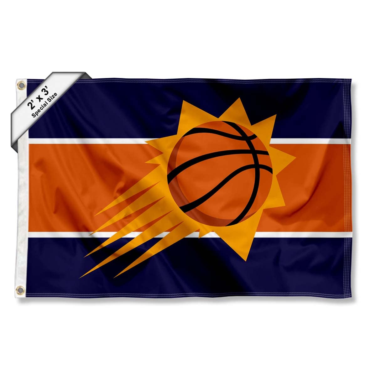 WinCraft Phoenix Suns Small 2x3 Foot Banner Flag - Sports Collectibles, Sports Memorabilia, Sports Fan Shop, Sports Gifts