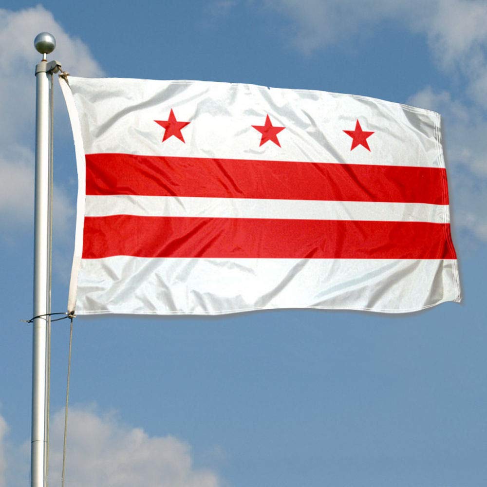 Sports Flags Pennants Company Washington DC Flag 3x5 Foot Banner - Sports Collectibles, Sports Memorabilia, Sports Fan Shop, Sports Gifts