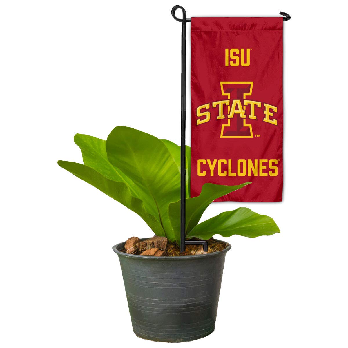 College Flags & Banners Co. Iowa State Cyclones Mini Garden and Flower Pot Flag Topper - Sports Gifts, Sports Memorabilia, Sports Collectibles, Fan Shop