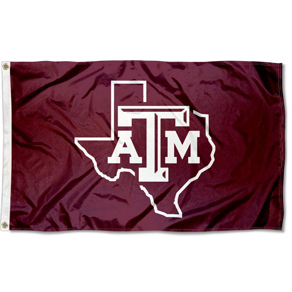 College Flags & Banners Co. Texas A&M Lone Star Logo and USA Flag 3x5 Set - Sports Collectibles, Sports Memorabilia, Sports Fan Shop, Sports Gifts