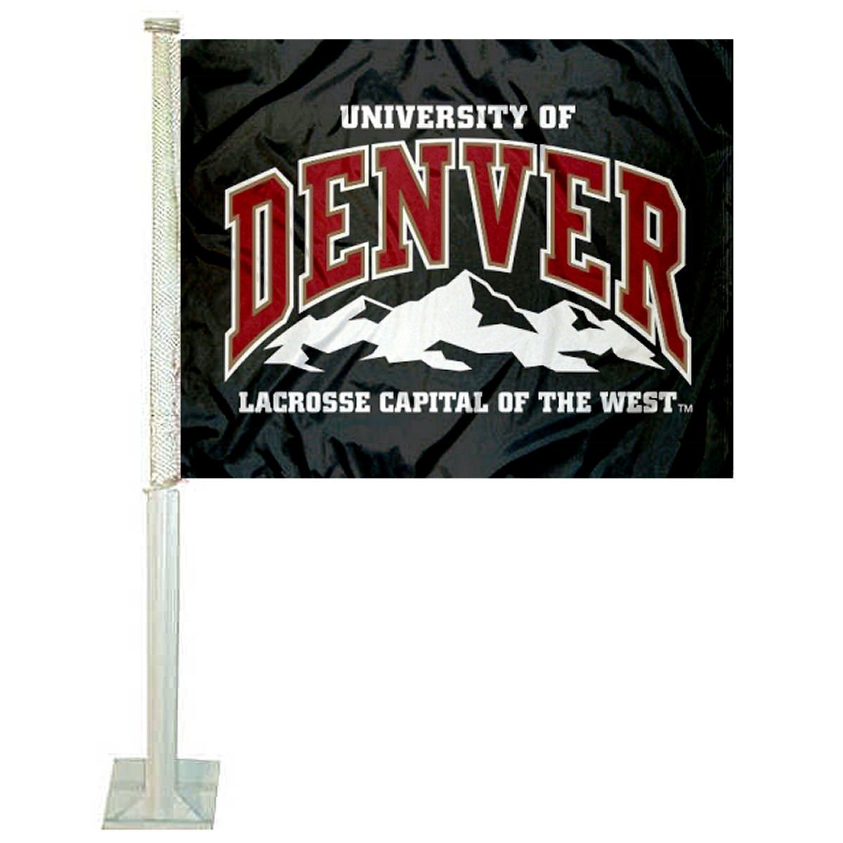 College Flags & Banners Co. DU Pioneers Car and Auto Flag - Sports Collectibles, Sports Memorabilia, Sports Fan Shop, Sports Gifts