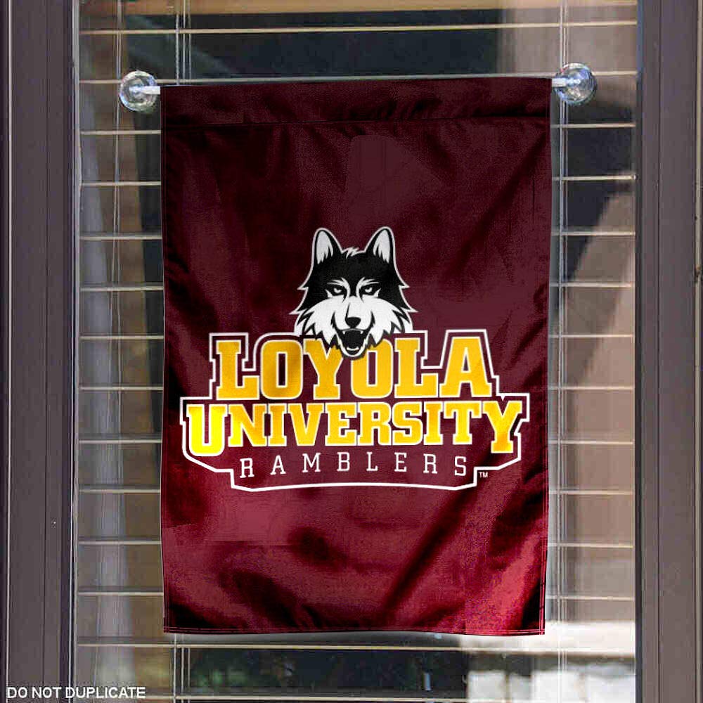 Loyola Chicago Garden Flag and Yard Banner - Sports Collectibles, Sports Memorabilia, Sports Fan Shop, Sports Gifts