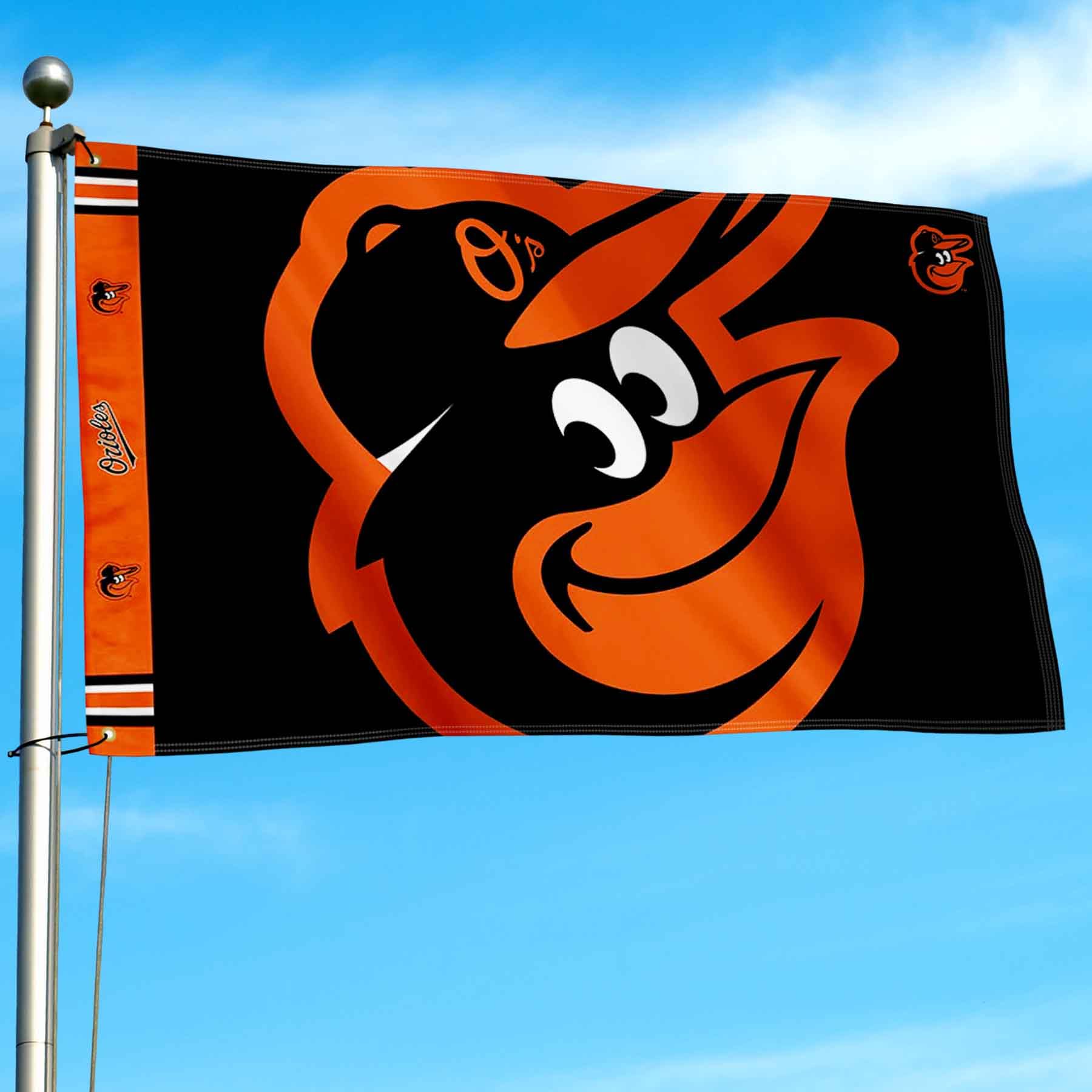 WinCraft Baltimore Orioles Printed Header Flag 3x5 Banner - Sports Collectibles, Sports Memorabilia, Sports Fan Shop, Sports Gifts