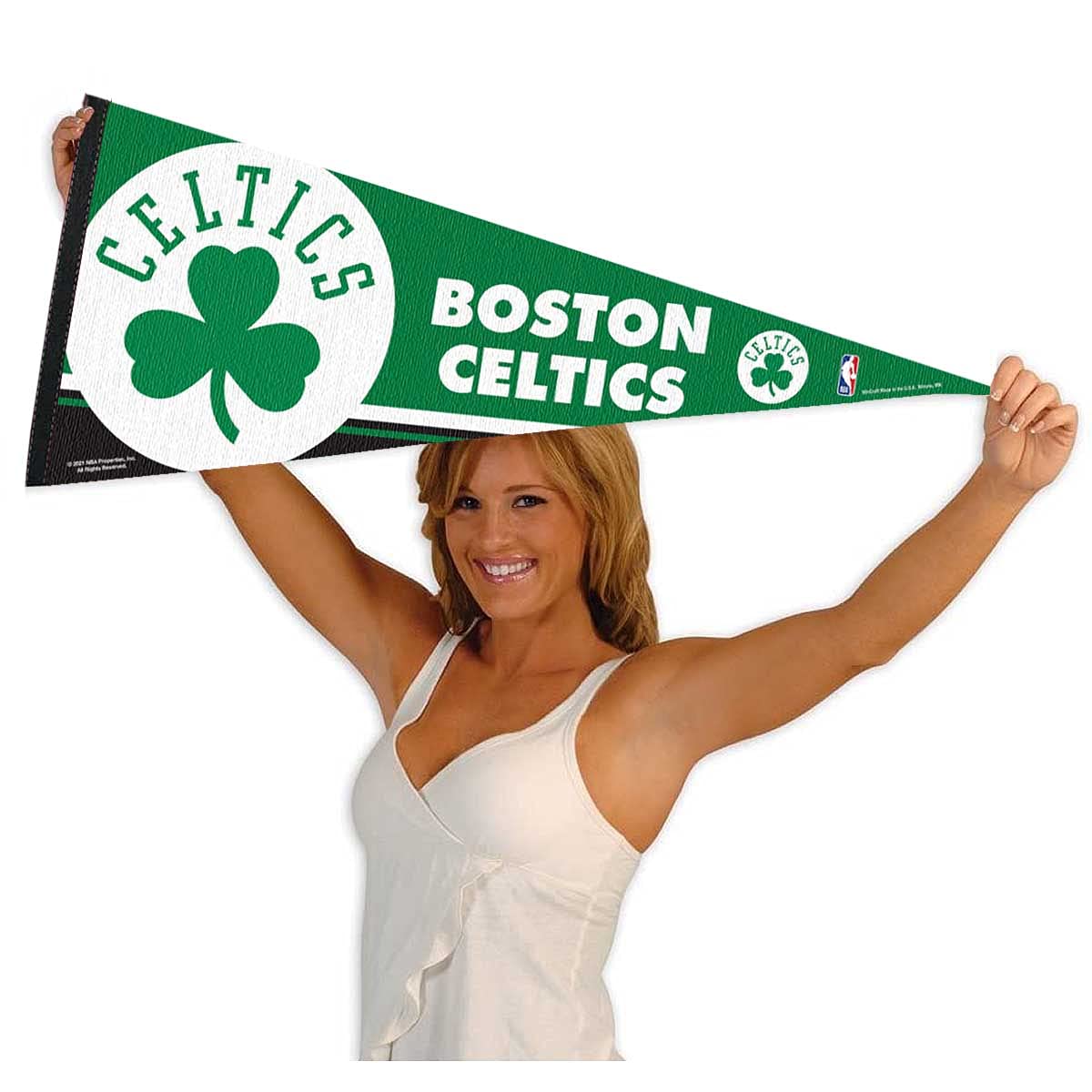 WinCraft Boston Celtics Pennant Full Size 12 in X 30 in - Sports Collectibles, Sports Memorabilia, Sports Fan Shop, Sports Gifts