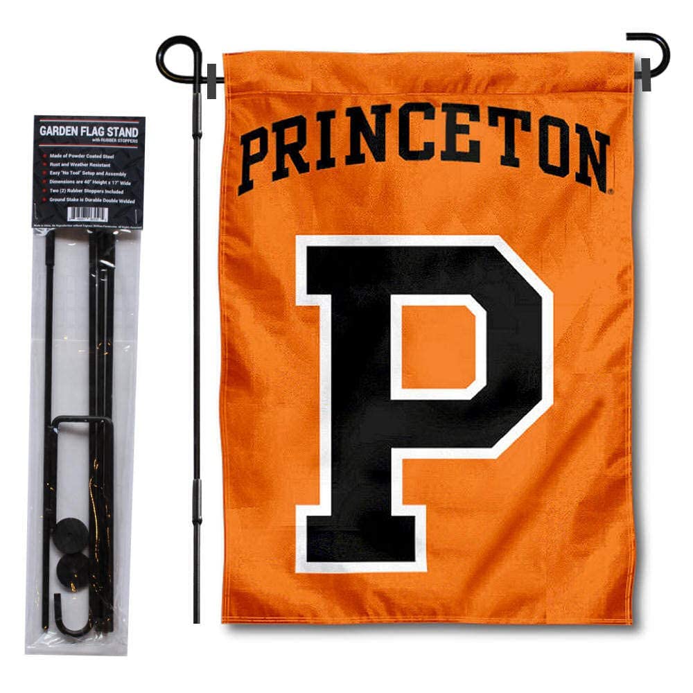 College Flags & Banners Co. Princeton Tigers Garden Flag and Flag Stand Pole Holder Set - Sports Collectibles, Sports Memorabilia, Sports Fan Shop, Sports Gifts