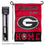 College Flags & Banners Co. Georgia Bulldogs Welcome to Our Home Garden Flag with Stand Holder - Sports Collectibles, Sports Memorabilia, Sports Fan Shop, Sports Gifts
