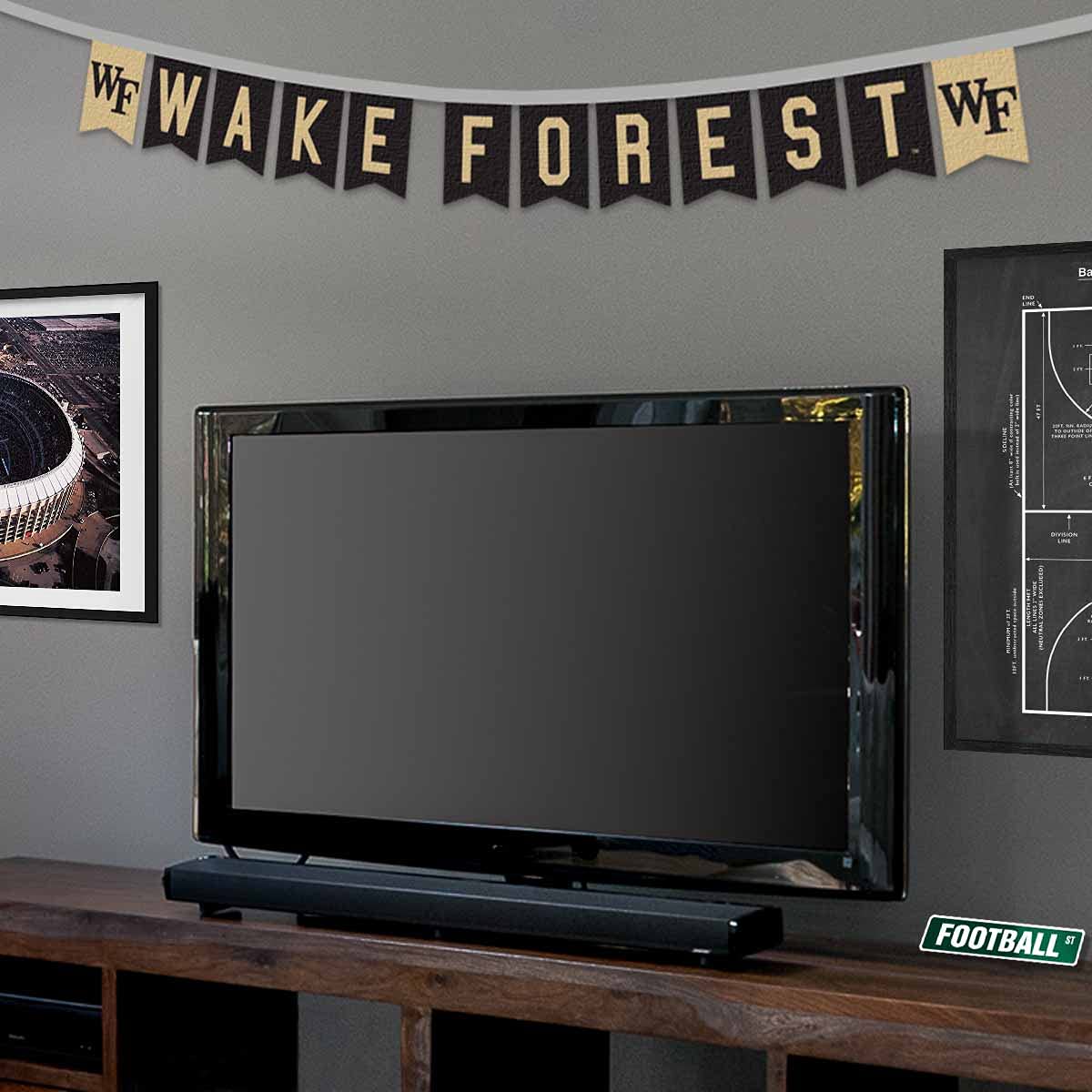 Wake Forest Demon Deacons Banner String Pennant Flags - Sports Collectibles, Sports Memorabilia, Sports Fan Shop, Sports Gifts