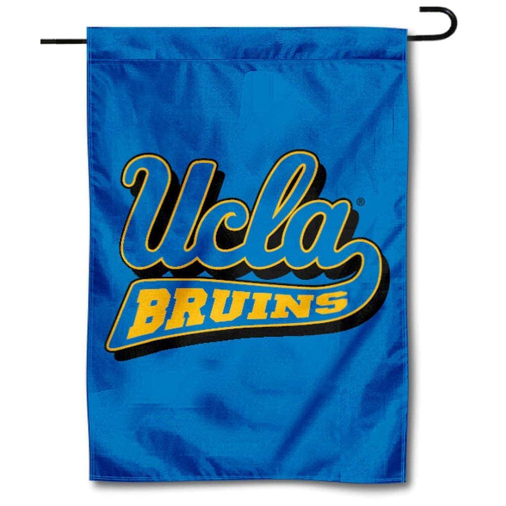 UCLA Garden Flag and USA Flag Stand Pole Holder Set - Sports Collectibles, Sports Memorabilia, Sports Fan Shop, Sports Gifts