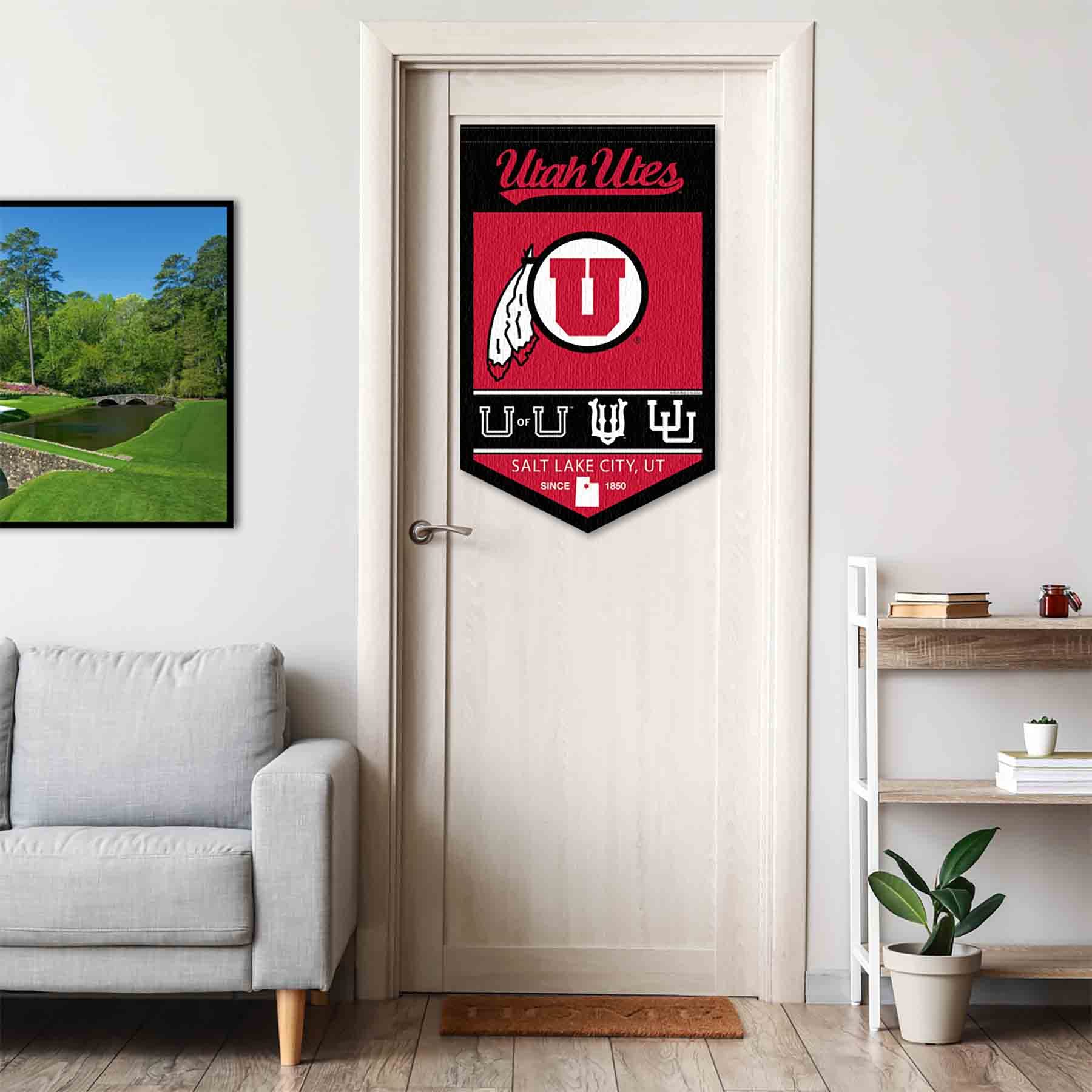 College Flags & Banners Co. Utah Heritage History Banner Pennant - Sports Collectibles, Sports Memorabilia, Sports Fan Shop, Sports Gifts