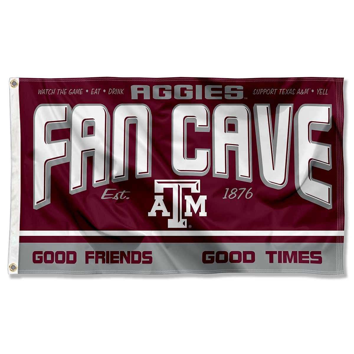 Texas A&M Aggies Fan Man Cave Banner Flag - Sports Collectibles, Sports Memorabilia, Sports Fan Shop, Sports Gifts