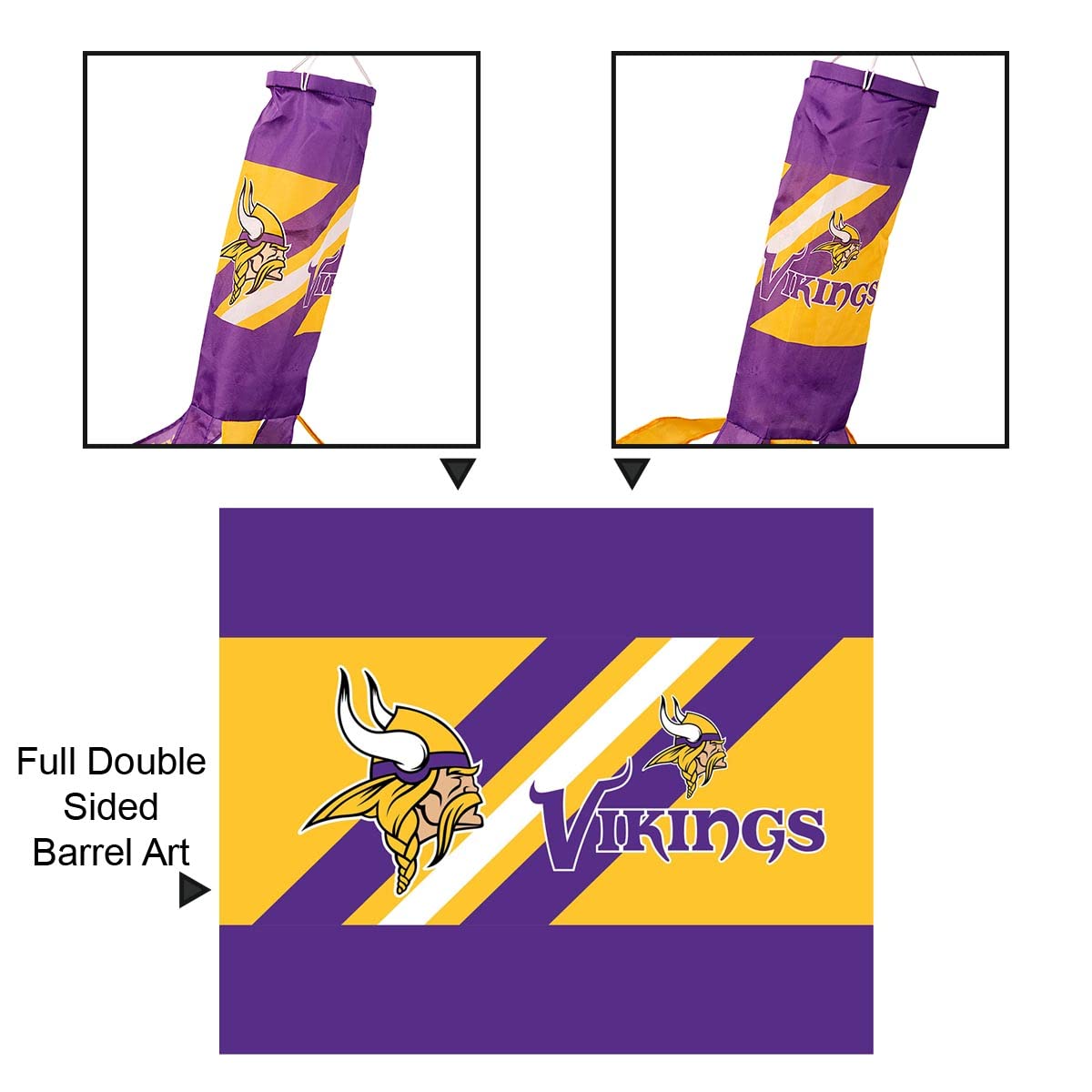 Minnesota Vikings Team Windsock - Sports Collectibles, Sports Memorabilia, Sports Fan Shop, Sports Gifts