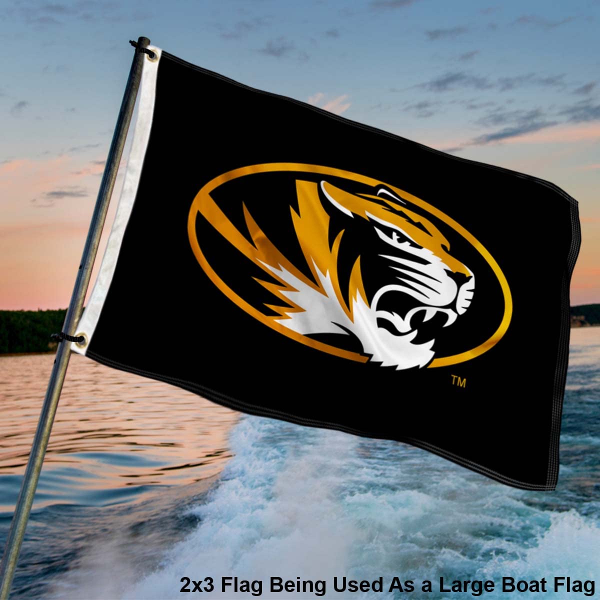 College Flags & Banners Co. Missouri Tigers Small 2x3 Foot Flag - Sports Collectibles, Sports Memorabilia, Sports Fan Shop, Sports Gifts