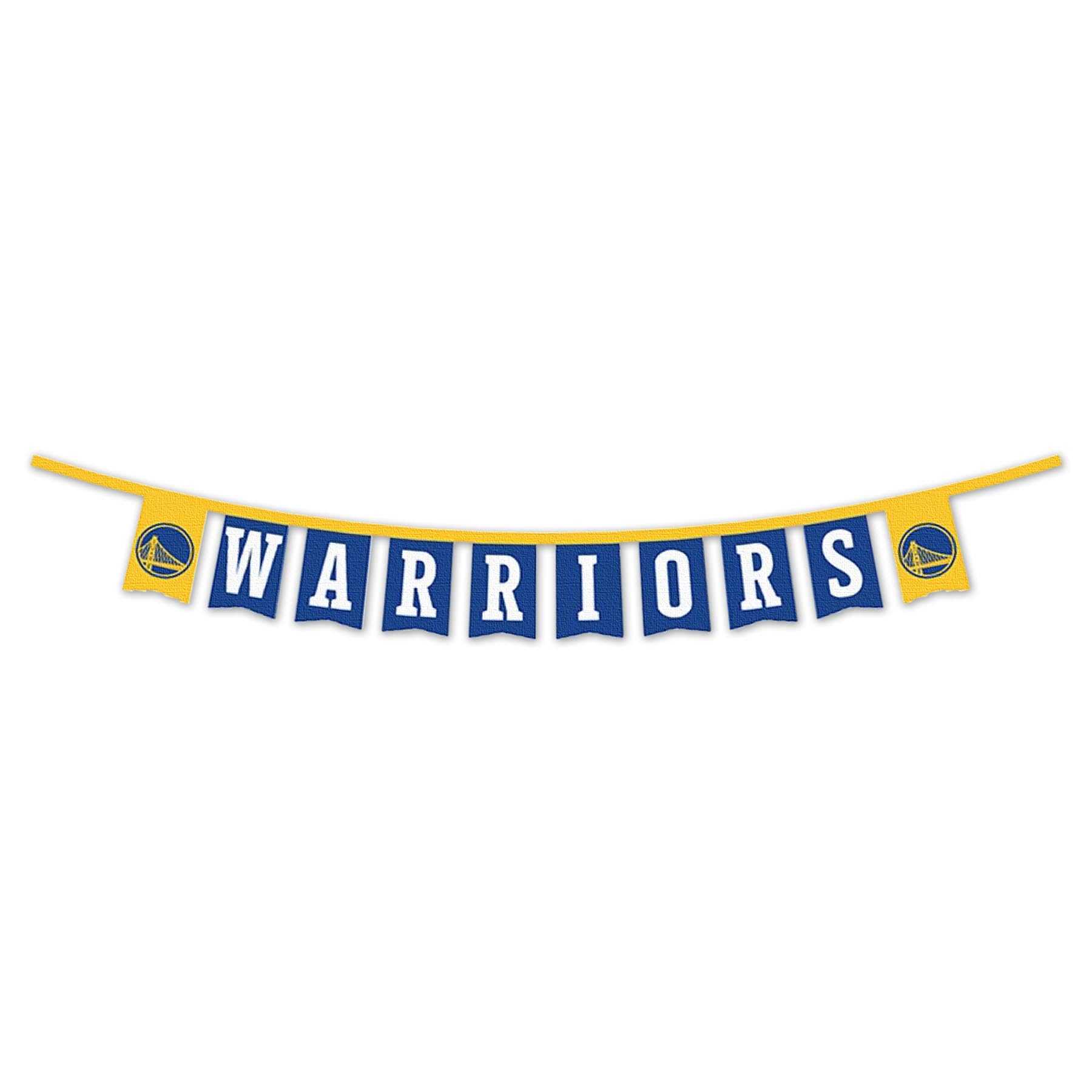 WinCraft Golden State Warriors Banner String Pennant Flags - Sports Collectibles, Sports Memorabilia, Sports Fan Shop, Sports Gifts