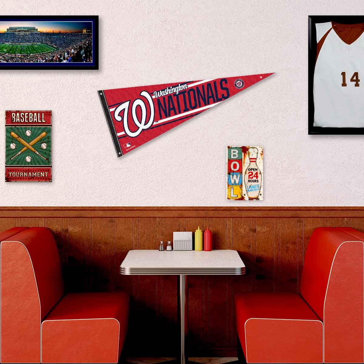 Washington Nationals Pennant Banner and Wall Tack Pads - Sports Collectibles, Sports Memorabilia, Sports Fan Shop, Sports Gifts