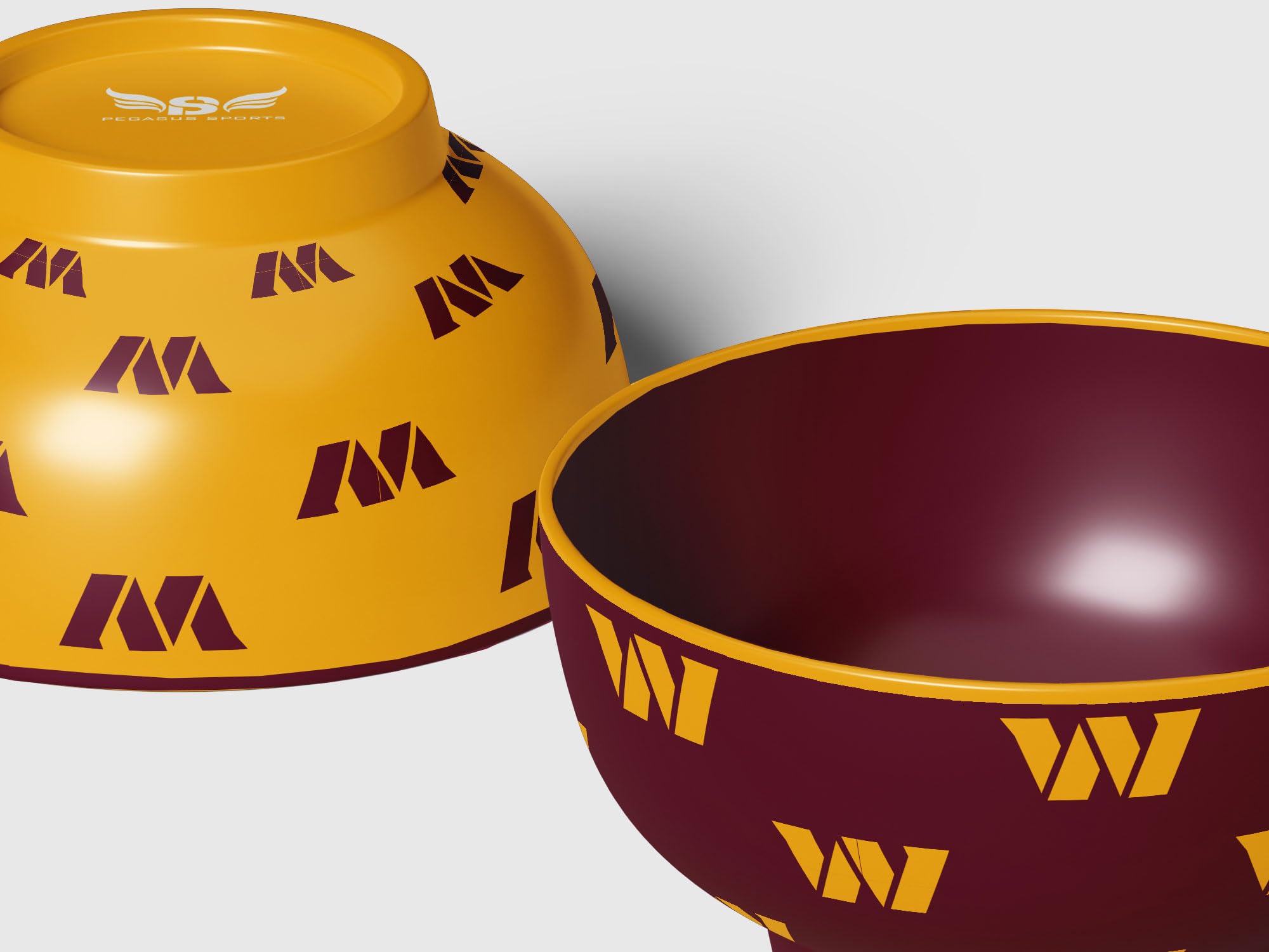 Pegasus Sports NFL Washington Commanders Home and Away 2 Pack Serving Bowls - Sports Gifts, Sports Memorabilia, Sports Collectibles, Fan Shop