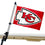 WinCraft Kansas City Chiefs Golf Cart Flag Pole and Holder Mounting Bracket - Sports Collectibles, Sports Memorabilia, Sports Fan Shop, Sports Gifts