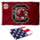 College Flags & Banners Co. University of South Carolina SEC Logo and USA Flag 3x5 Set - Sports Collectibles, Sports Memorabilia, Sports Fan Shop, Sports Gifts