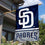WinCraft San Diego Baseball Double Sided House Flag - Sports Collectibles, Sports Memorabilia, Sports Fan Shop, Sports Gifts