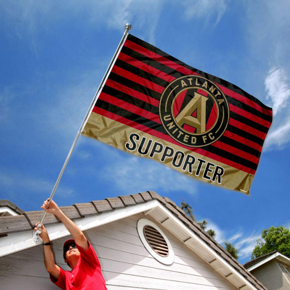 WinCraft Atlanta United FC Supporter Flag - Sports Collectibles, Sports Memorabilia, Sports Fan Shop, Sports Gifts