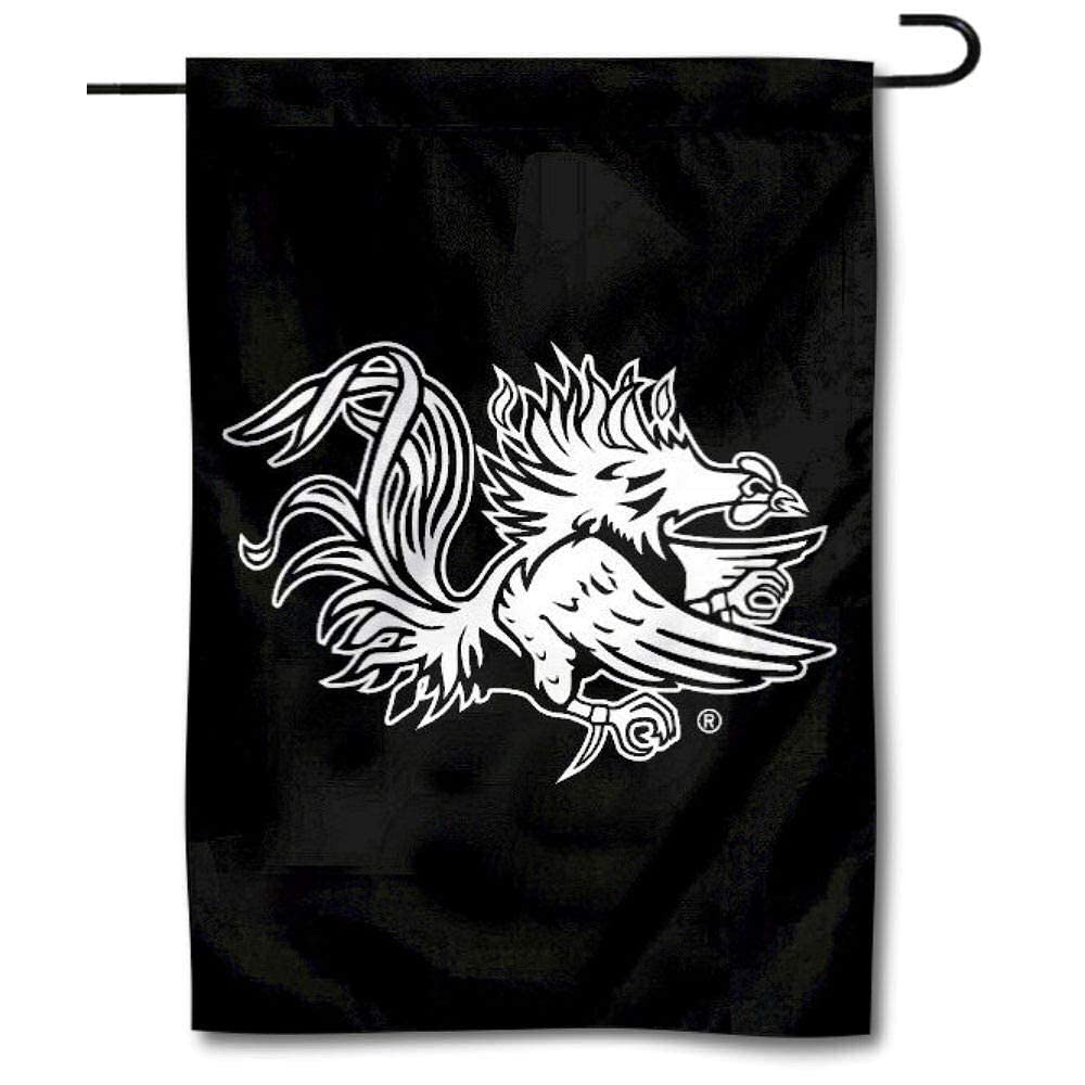 College Flags & Banners Co. South Carolina Gamecocks Black Garden Flag and USA Flag Stand Pole Holder Set - Sports Collectibles, Sports Memorabilia, Sports Fan Shop, Sports Gifts