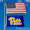 Pittsburgh Panthers 2x3 Foot Small Flag and USA 3x5 Flag Set - Sports Collectibles, Sports Memorabilia, Sports Fan Shop, Sports Gifts