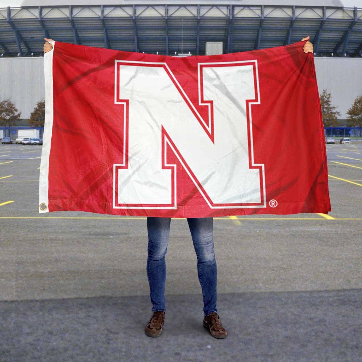 College Flags & Banners Co. Nebraska Cornhuskers N Logo Flag - Sports Collectibles, Sports Memorabilia, Sports Fan Shop, Sports Gifts