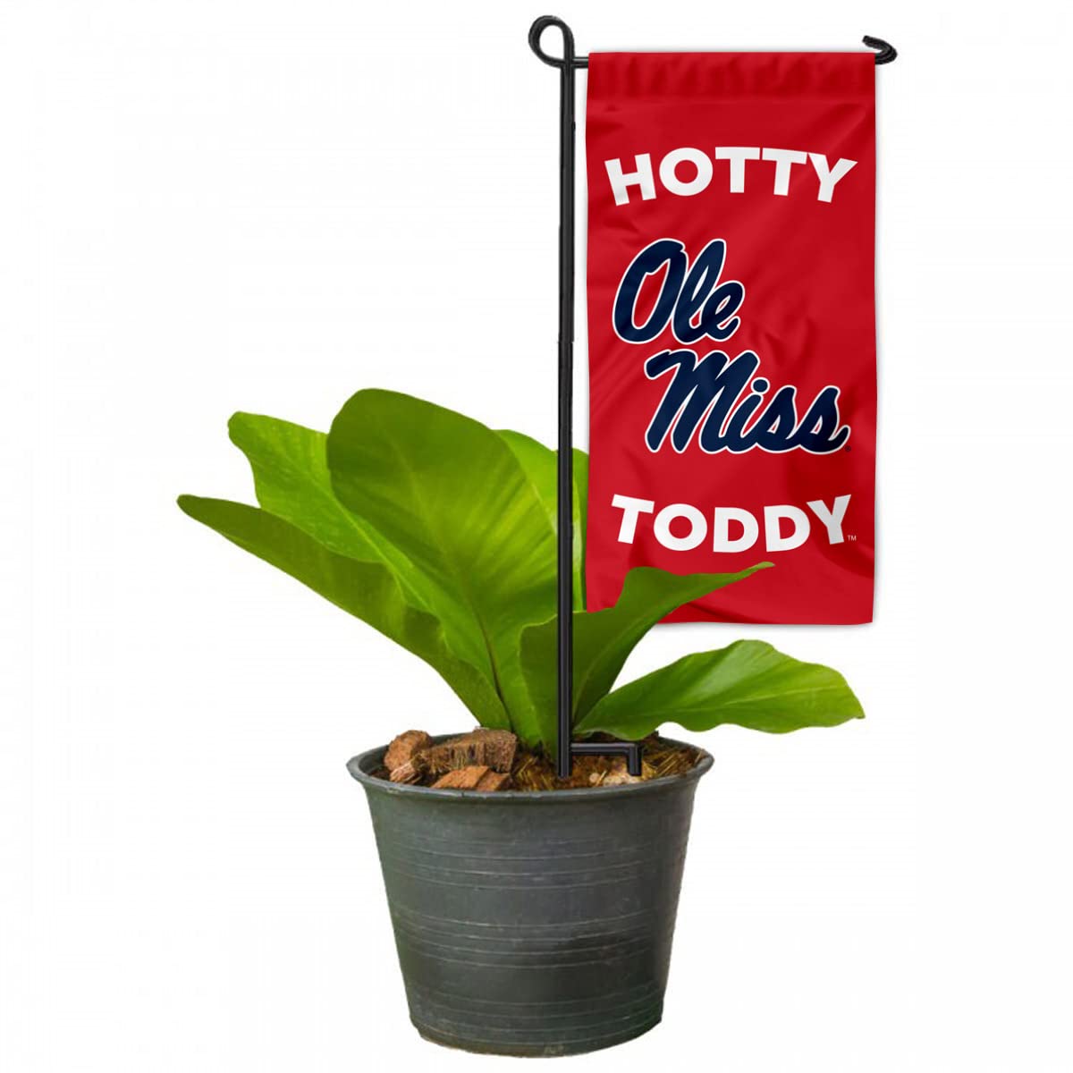 College Flags & Banners Co. Ole Miss Mini Garden and Flower Pot Flag Topper - Sports Collectibles, Sports Memorabilia, Sports Fan Shop, Sports Gifts