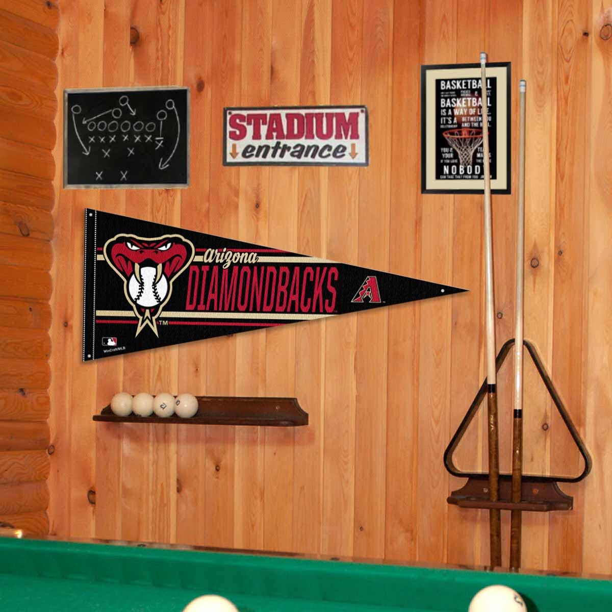 Arizona Diamondbacks Pennant Banner and Wall Tack Pads - Sports Collectibles, Sports Memorabilia, Sports Fan Shop, Sports Gifts