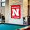 College Flags & Banners Co. Nebraska Huskers New Logo Red House Flag and Wood Banner Pole Set - Sports Collectibles, Sports Memorabilia, Sports Fan Shop, Sports Gifts
