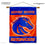Boise State New Logo House Flag and Wood Banner Pole Set - Sports Collectibles, Sports Memorabilia, Sports Fan Shop, Sports Gifts