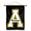 College Flags & Banners Co. Appalachian State Mountaineers Double Sided House Flag and Wood Banner Pole Set - Sports Collectibles, Sports Memorabilia, Sports Fan Shop, Sports Gifts