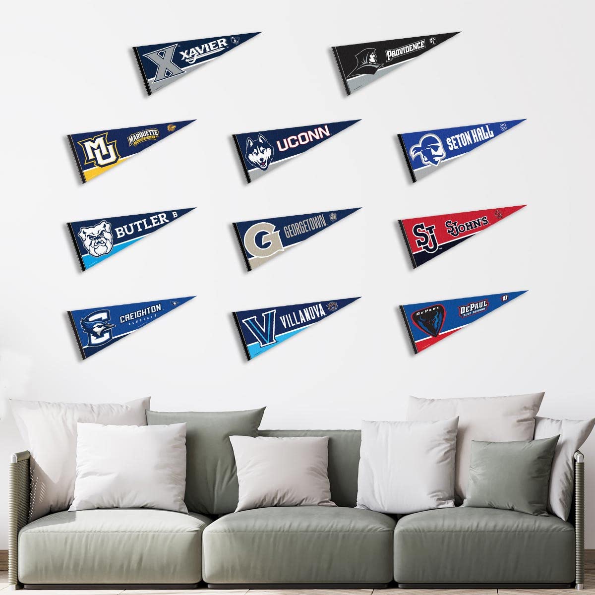 Big East Conference College Pennant Set - Sports Collectibles, Sports Memorabilia, Sports Fan Shop, Sports Gifts