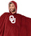 NCAA Oklahoma Sooners Team Color Bloncho w/Logo Patch & Sherpa - Sports Gifts, Sports Memorabilia, Sports Collectibles, Fan Shop