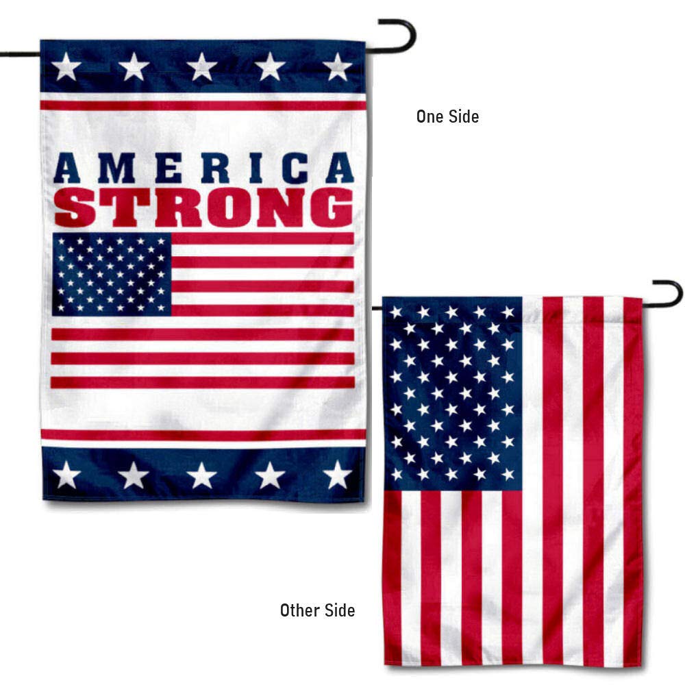 Sports Flags Pennants Company America Strong USA Garden Flag - Sports Collectibles, Sports Memorabilia, Sports Fan Shop, Sports Gifts