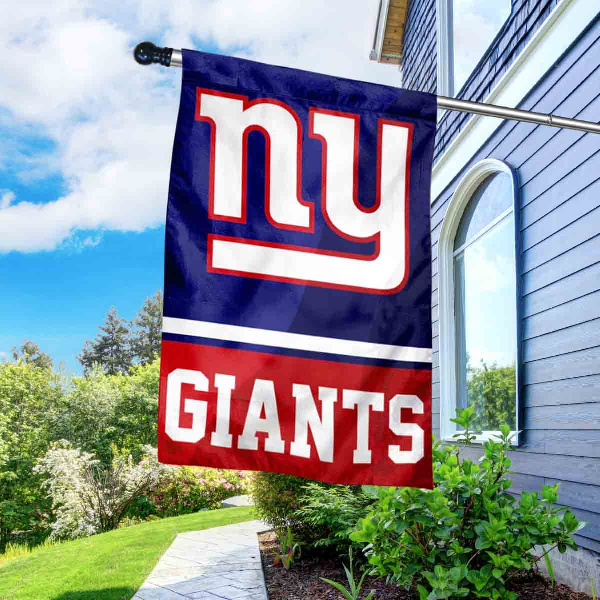 WinCraft Giants Banner House Flag and 5 Foot Flagpole Set - Sports Collectibles, Sports Memorabilia, Sports Fan Shop, Sports Gifts