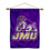 College Flags & Banners Co. James Madison Dukes New Logo Double Sided House Flag and Wood Banner Pole Set - Sports Collectibles, Sports Memorabilia, Sports Fan Shop, Sports Gifts