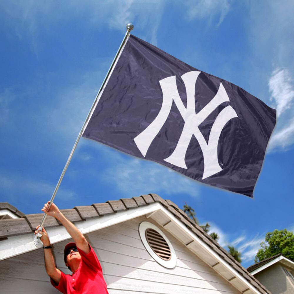 WinCraft New York Yankees Embroidered Nylon Flag - Sports Collectibles, Sports Memorabilia, Sports Fan Shop, Sports Gifts