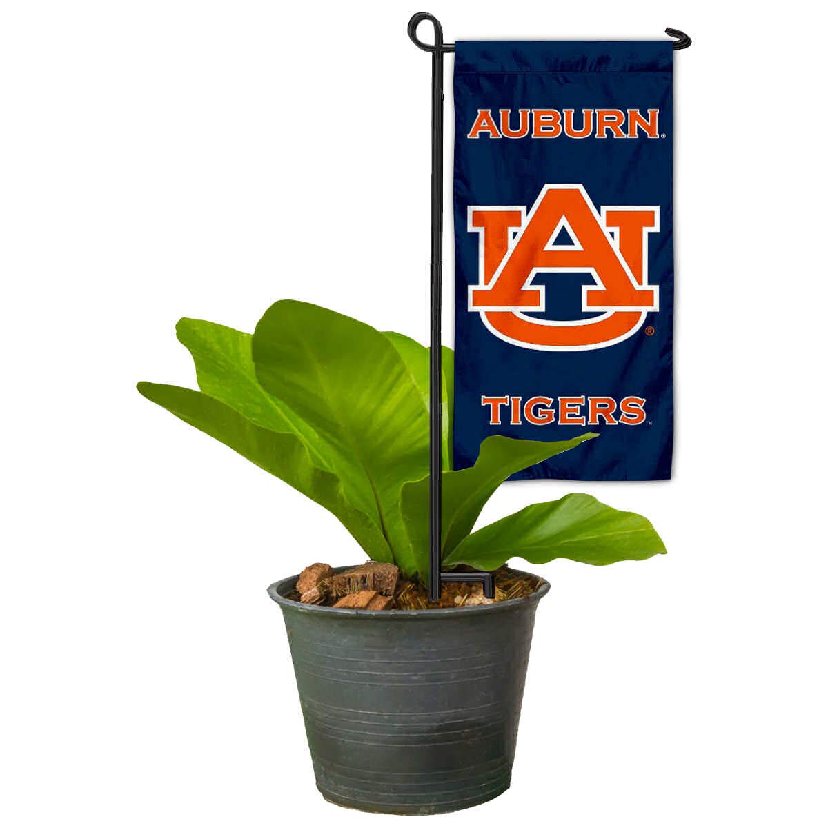College Flags & Banners Co. Auburn Mini Garden and Flower Pot Flag Topper - Sports Gifts, Sports Memorabilia, Sports Collectibles, Fan Shop