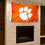College Flags & Banners Co. Clemson Small 2'x3' Flag and USA 3x5 Flag Set - Sports Collectibles, Sports Memorabilia, Sports Fan Shop, Sports Gifts