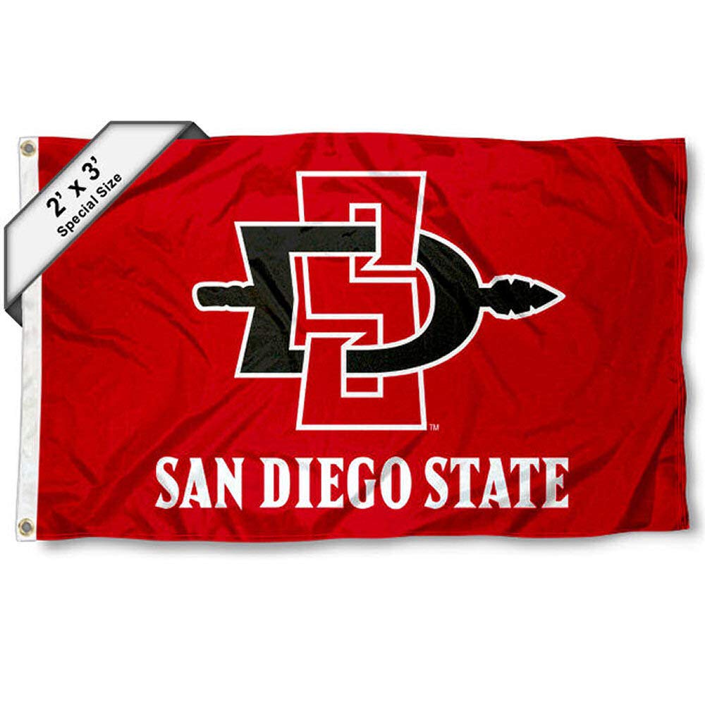 College Flags & Banners Co. San Diego State Aztecs 2x3 Foot Flag - Sports Collectibles, Sports Memorabilia, Sports Fan Shop, Sports Gifts