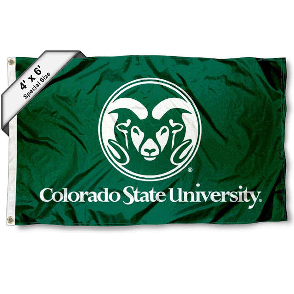 College Flags & Banners Co. CSU Rams 4 ft x 6 ft Flag - Sports Collectibles, Sports Memorabilia, Sports Fan Shop, Sports Gifts