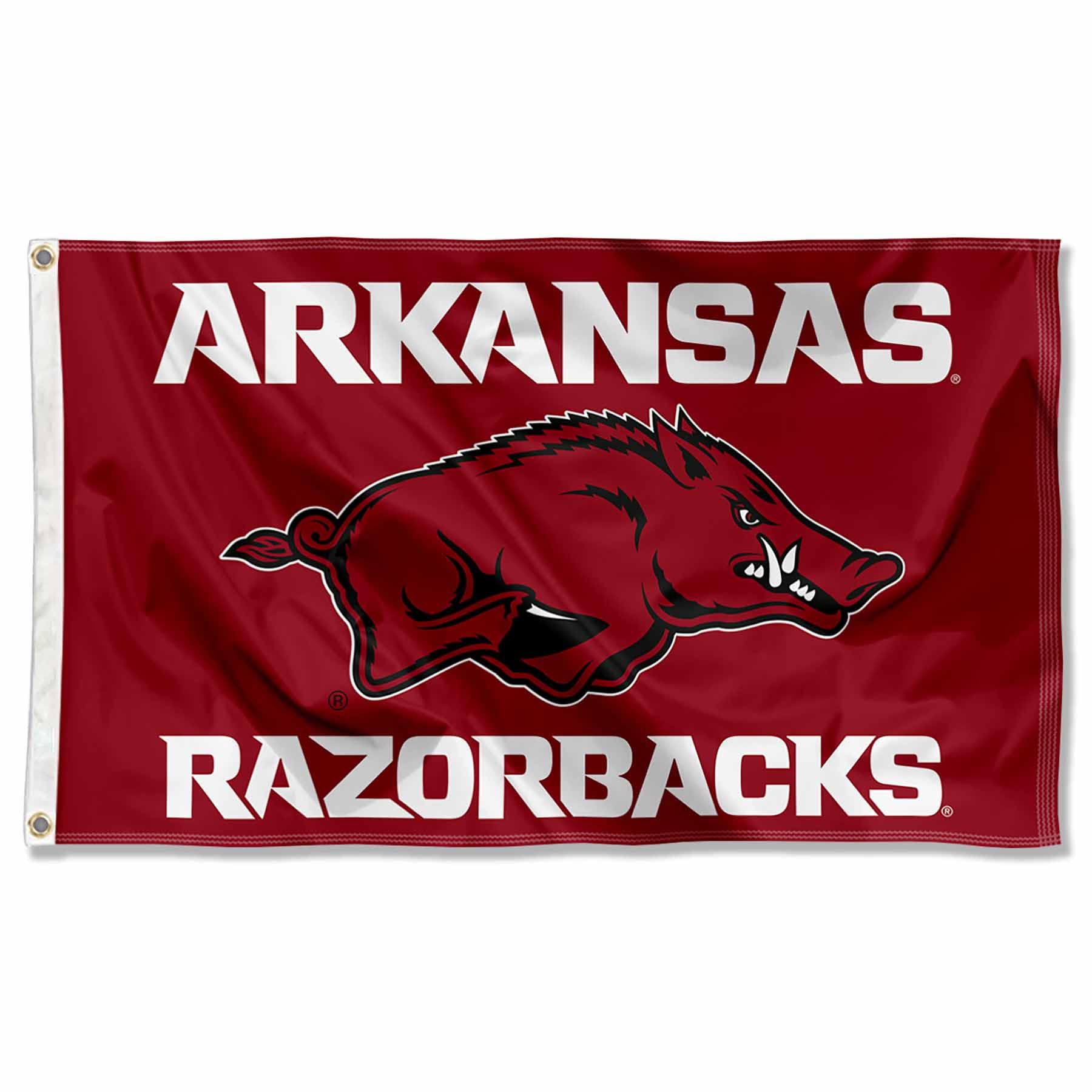 College Flags & Banners Co. Arkansas New Logo Flag - Sports Collectibles, Sports Memorabilia, Sports Fan Shop, Sports Gifts