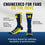 For Bare Feet NCAA MICHIGAN WOLVERINES MVP Crew Sock Team Color Large - Sports Gifts, Sports Memorabilia, Sports Collectibles, Fan Shop