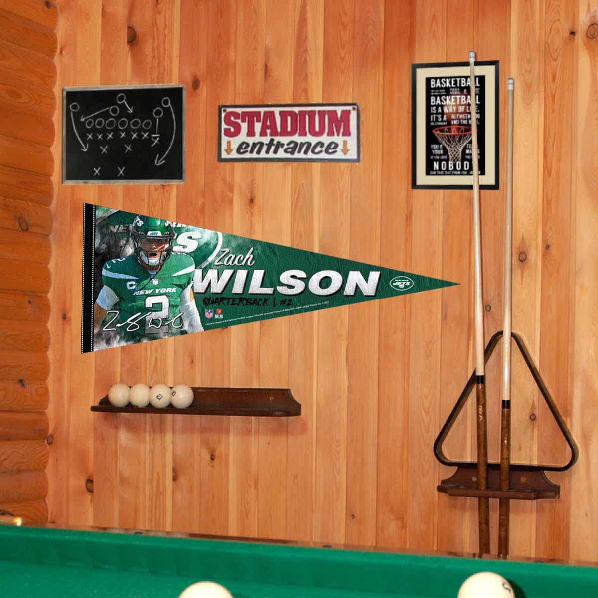 New York Jets Wilscon Pennant Banner Flag - Sports Collectibles, Sports Memorabilia, Sports Fan Shop, Sports Gifts