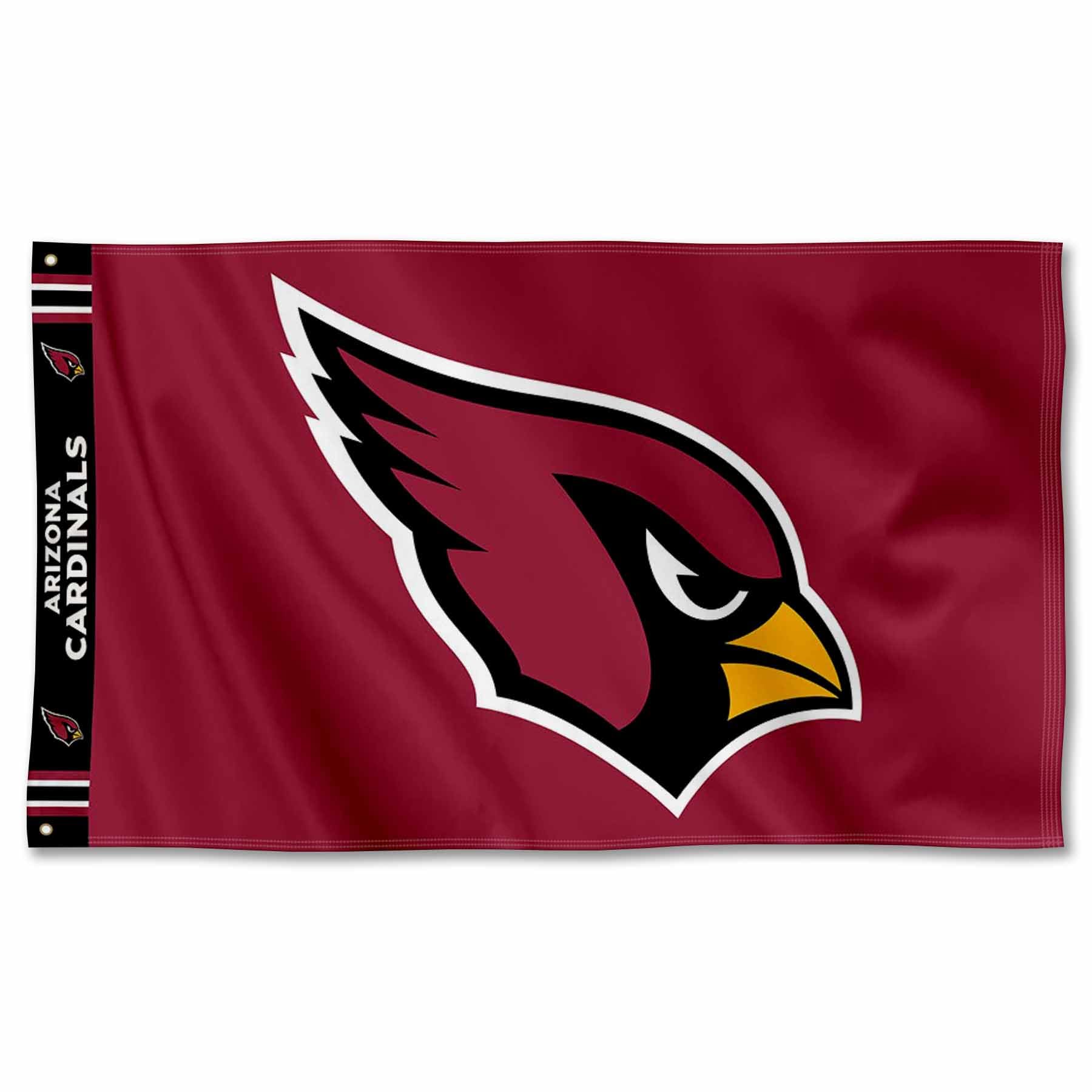 WinCraft Arizona Cardinals Printed Header 3x5 Foot Banner Flag - Sports Collectibles, Sports Memorabilia, Sports Fan Shop, Sports Gifts