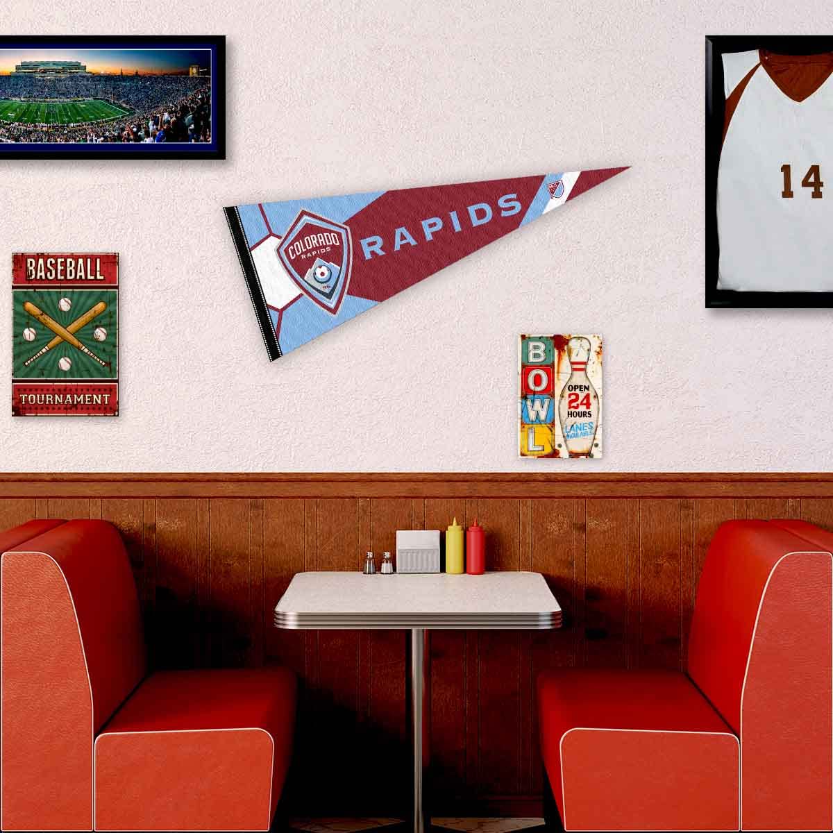 WinCraft Colorado Rapids Pennant Flag Banner - Sports Collectibles, Sports Memorabilia, Sports Fan Shop, Sports Gifts